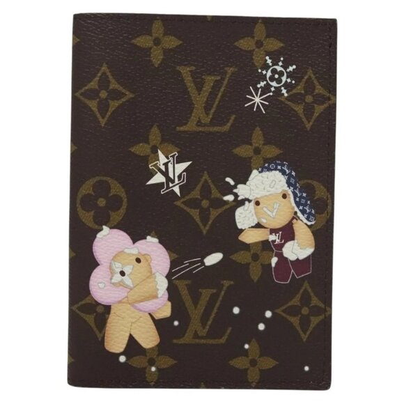 LOUIS VUITTON Christmas Vivienne Couverture Passport Passport Case Auth 132776M - Picture 3 of 16